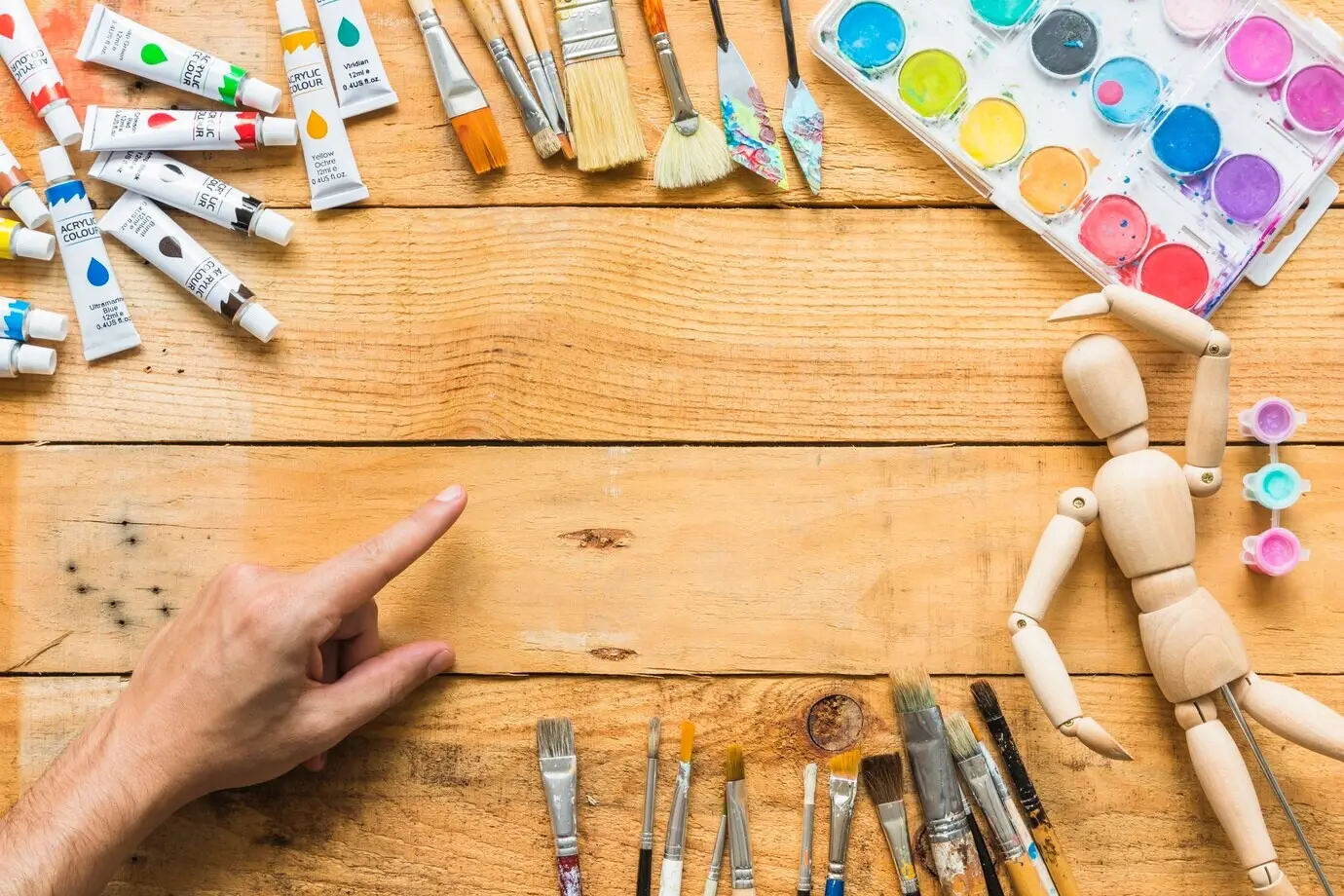 Rahmen aus Malelementen in Draufsicht