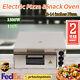 1.5kw Electric Pizza Oven Countertop Stainless Steel Pizza And Snack Oven 1 Deck