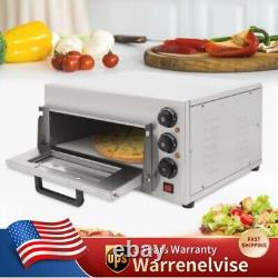 1.5kw Electric Pizza Oven Single Deck Commercial Stainless Steel Bake Broiler