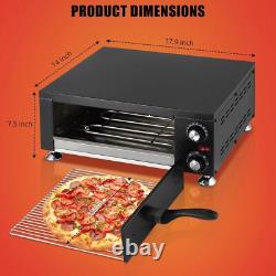 1100W Countertop Pizza Oven Single Deck Layer With Crumb Tray for 12 Pizza US