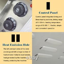 110V 2KW Commercial Single-Deck Pizza Electric Baking Oven Dessert Toaster