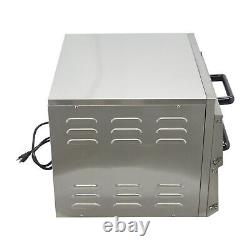 110V 3KW Commercial Double-Decker Pizza Electric Oven For 16 Pizza, Meat, etc