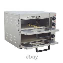 110V 3KW Commercial Double-decker Pizza Electric Oven Multi-purpose Oven