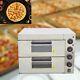 110v 3kw Commercial Stainless Steel Double Deck Pizza Electric Oven