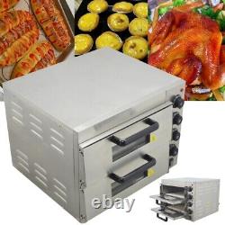 110V 4HP Large Pizza Bread Oven Double Layer 50? -350? Pizza machine Oven