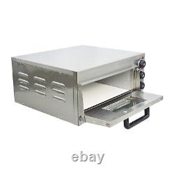 110V Commercial Single Electric Pizza Oven Pizza Bread Making Machines 2kW