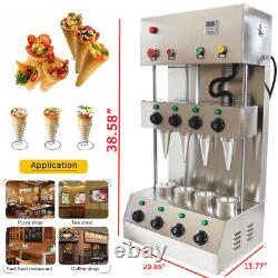 110V Four Heads Electric Commercial Pizza Cone Forming Machine Dessert Cook