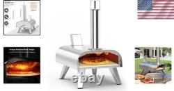 12-Inch Stainless Steel Wood Pellet Pizza Oven Perfect for Backyard Parties