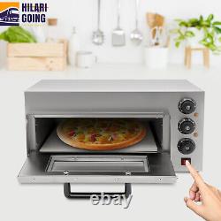 1300W Stainless Pizza Bread Snack Ovens Baking Machine with Timer Home 50-350