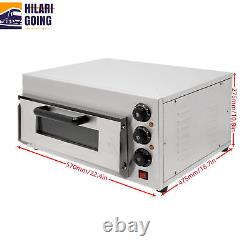 1300W Stainless Pizza Bread Snack Ovens Baking Machine with Timer Home 50-350