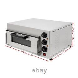1300W Stainless Pizza Bread Snack Ovens Baking Machine with Timer Home 50-350? US