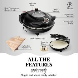 14 Inch Extra Large Crispy Crust Pizza Oven by Granitestone Family Sized El
