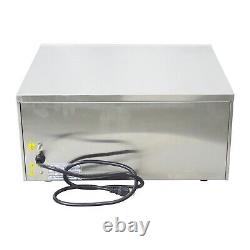 15 inch Single-Deck Pizza Oven Stainless Steel Countertop Pizza Stone 110V 2.7HP