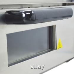 15 inch Single-Deck Pizza Oven Stainless Steel Countertop Pizza Stone 110V 2.7HP