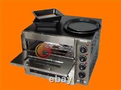 16 Double deck Electric Pizza Oven Commercial Ceramic Stone 3000W 110V New