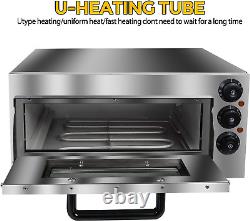 16 Inch Commercial Pizza Oven, Countertop Electric Pizza and Snack Oven, 1400W 11