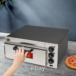 1800W Commercial Countertop Pizza Oven Electric Pizza Oven Single Deck