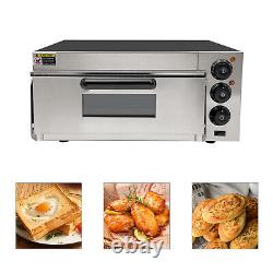 1800W Commercial Countertop Pizza Oven Electric Pizza Oven Single Deck