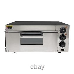 1800W Commercial Countertop Pizza Oven Electric Pizza Oven Single Deck