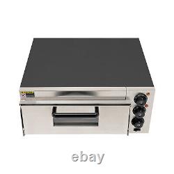 1800W Commercial Countertop Pizza Oven Electric Pizza Oven Single Deck