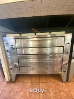 2 BAKERS PRIDE Y600 NATURAL DECK GAS DOUBLE Stack PIZZA OVENS Used