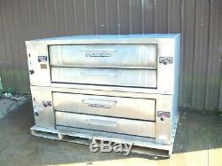 2 Bakers Pride Y 600 Natural Deck Gas Double Pizza Ovens New Stones