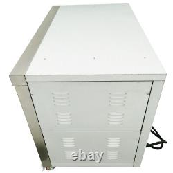 2-Tier 2-Tray Commercial Electric Pizza Oven 220V 1-PH Baking Bread/Pastry/Meat