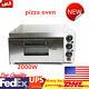 2000w Electric Pizza Oven Fire Stone Commercial Single Deck Stainless Steel Usa
