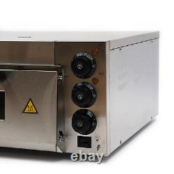 2000W Single Deck Commercial Electric Pizza Bread Baking Oven Stainless steel