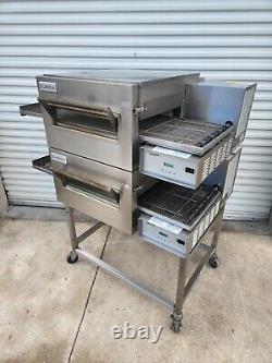 2013 Lincoln Impinger 1132 Electric 3 Phase Double 18 Conveyor Pizza Ovens