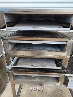 2013 Lincoln Impinger 1132 Electric 3 Phase Double 18 Conveyor Pizza Ovens