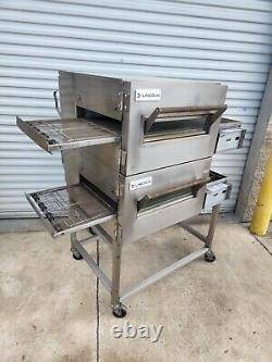 2013 Lincoln Impinger 1132 Electric 3 Phase Double 18 Conveyor Pizza Ovens