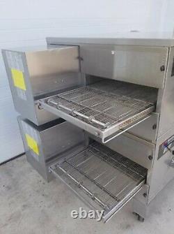 2013 Middleby Marshall WOW PS640G Double Deck Conveyor Pizza Oven Belt Width 32
