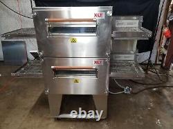 2013 Xlt 1832 Double. Stack Electric Conveyor Pizza Ovens. Video Demo