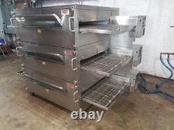 2013 Xlt 3255 Triple Stack Natural Gas Conveyor Pizza Ovens. Video Demo