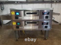 2014 Middleby Marshall PS670 WOW! Dbl. Stack Gas Pizza Conveyor Oven. Video Demo