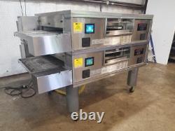 2014 Middleby Marshall PS670 WOW! Dbl. Stack Gas Pizza Conveyor Oven. Video Demo
