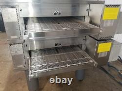 2014 Middleby Marshall PS670 WOW! Dbl. Stack Gas Pizza Conveyor Oven. Video Demo