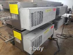 2014 Middleby Marshall PS670 WOW! Dbl. Stack Gas Pizza Conveyor Oven. Video Demo