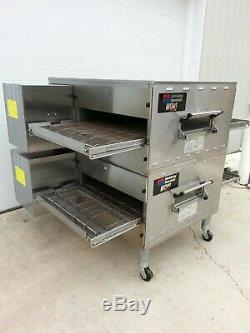2016 Middleby Marshall WOW PS840G Double Deck Conveyor Pizza Oven Belt Width 32