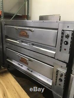 2016 Montague 25p-2 Gas used Double Deck Pizza Oven with stones