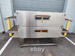 2016 XLT 3270 Double Deck Conveyor Gas Pizza Oven Belt Width 32