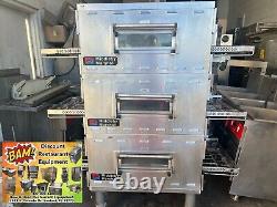 2017 Middleby Marshall PS536GS Triple Deck Conveyor Pizza Oven Nat Gas Nice