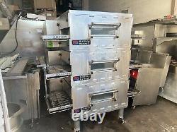 2017 Middleby Marshall PS536GS Triple Deck Conveyor Pizza Oven Nat Gas Nice