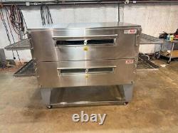 2019 XLT 3870 Natural Gas Double Stack Pizza Conveyor Ovens Video Demo