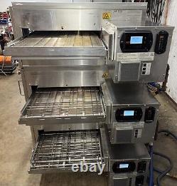 2021. XLT 2440 Natural Gas Triple Stack Pizza Conveyor Ovens Video Demo