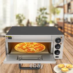 20L Commercial Countertop Pizza Oven Electric Pizza Oven Singel Deck Pizza 1800W