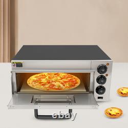 20L Commercial Countertop Pizza Oven Electric Pizza Oven Singel Deck Pizza 1800W