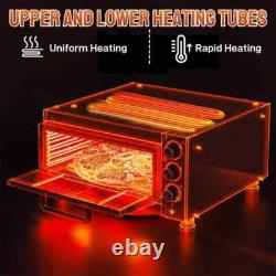 22.4 in. 2000-Watt Electric Countertop Single Deck Pizza Oven Outdoor Pizza Oven