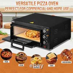 22.4 in. 2000-Watt Electric Countertop Single Deck Pizza Oven Outdoor Pizza Oven